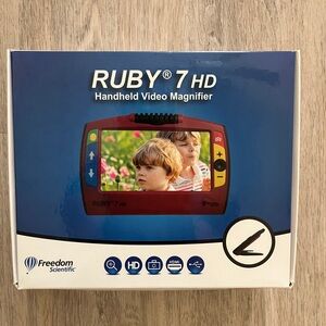 Ruby 7 HD Handheld Video Magnifier - Red